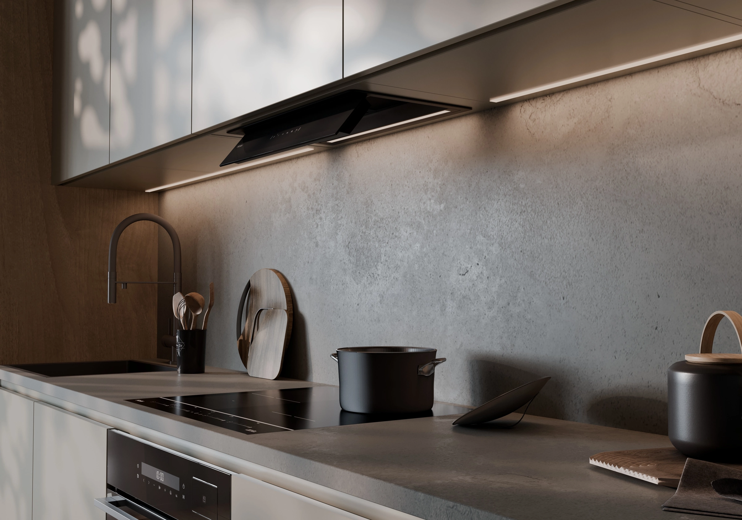 APIX.STUDIO lifestyle render — range hood in interior, scene 1