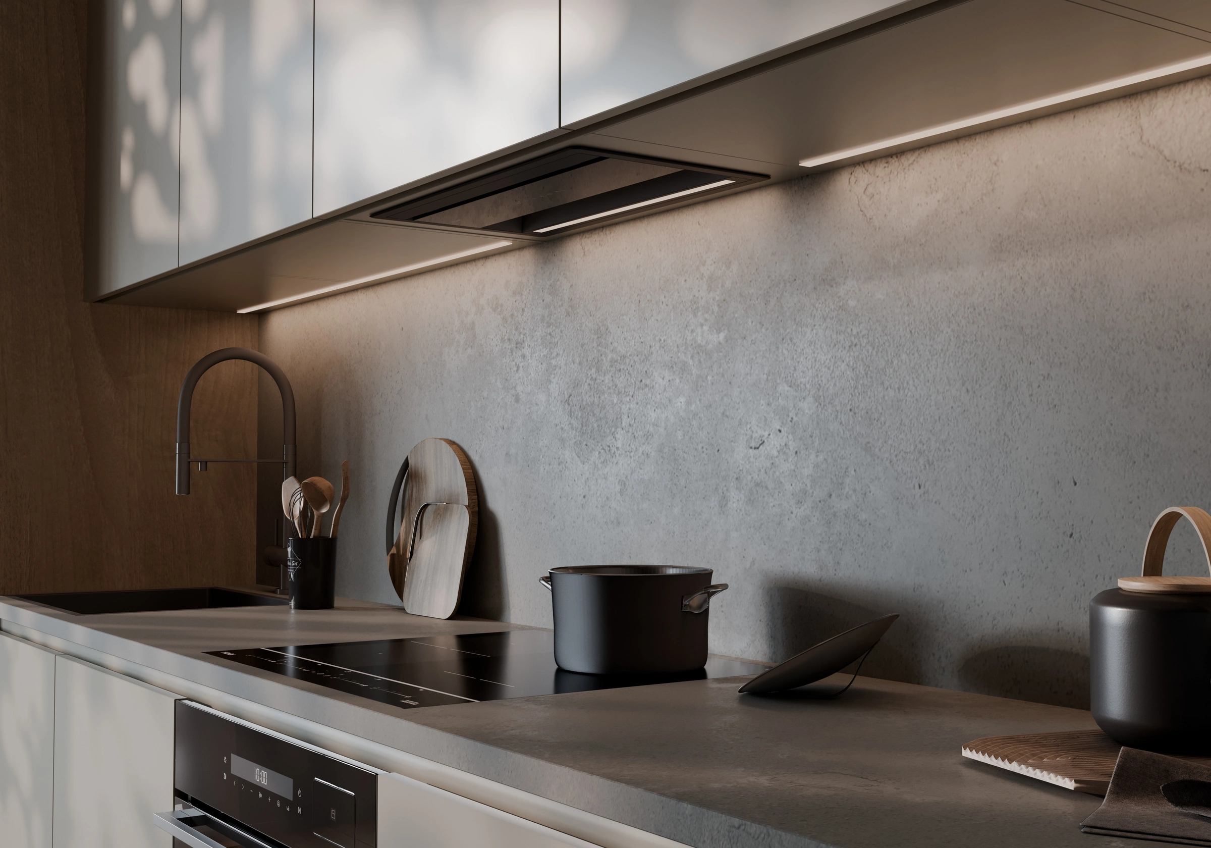 APIX.STUDIO lifestyle render — range hood in interior, scene 2