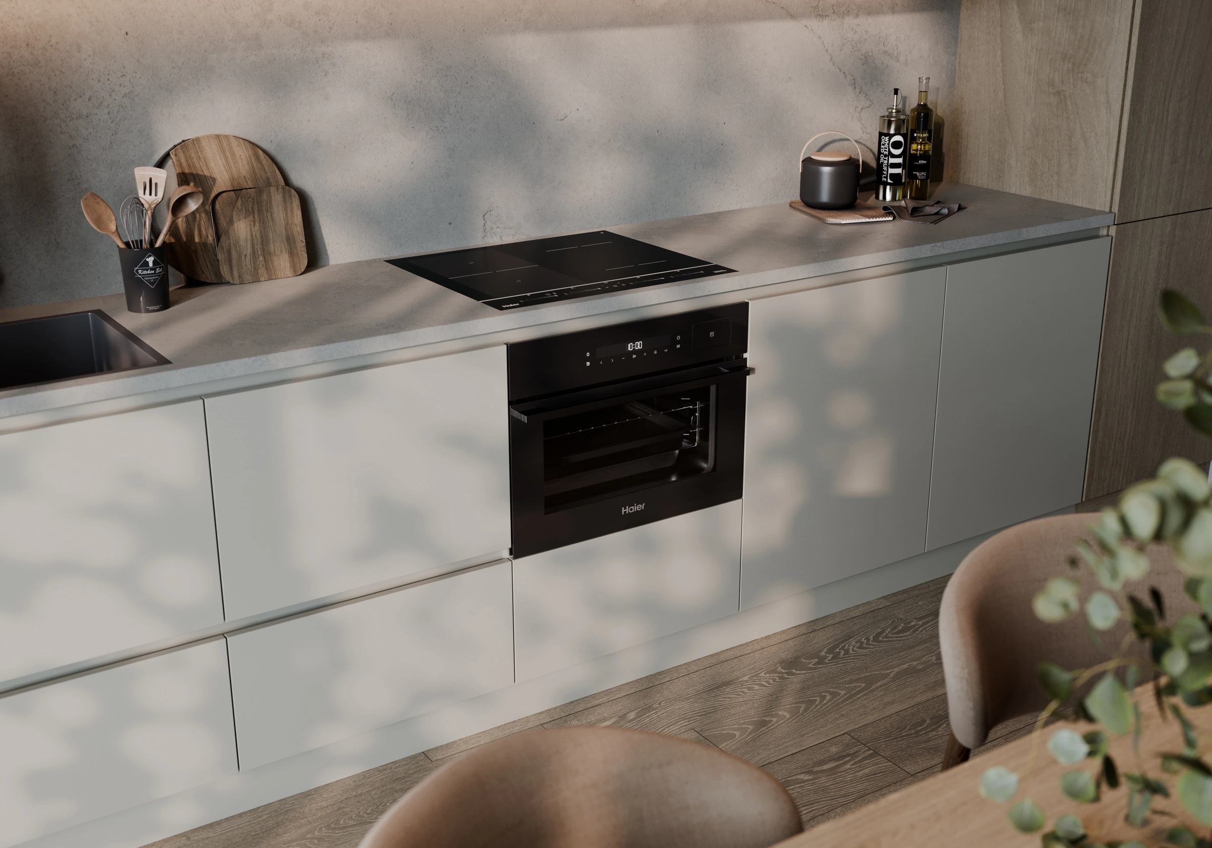 APIX.STUDIO lifestyle render — built-in oven in interior, scene 1