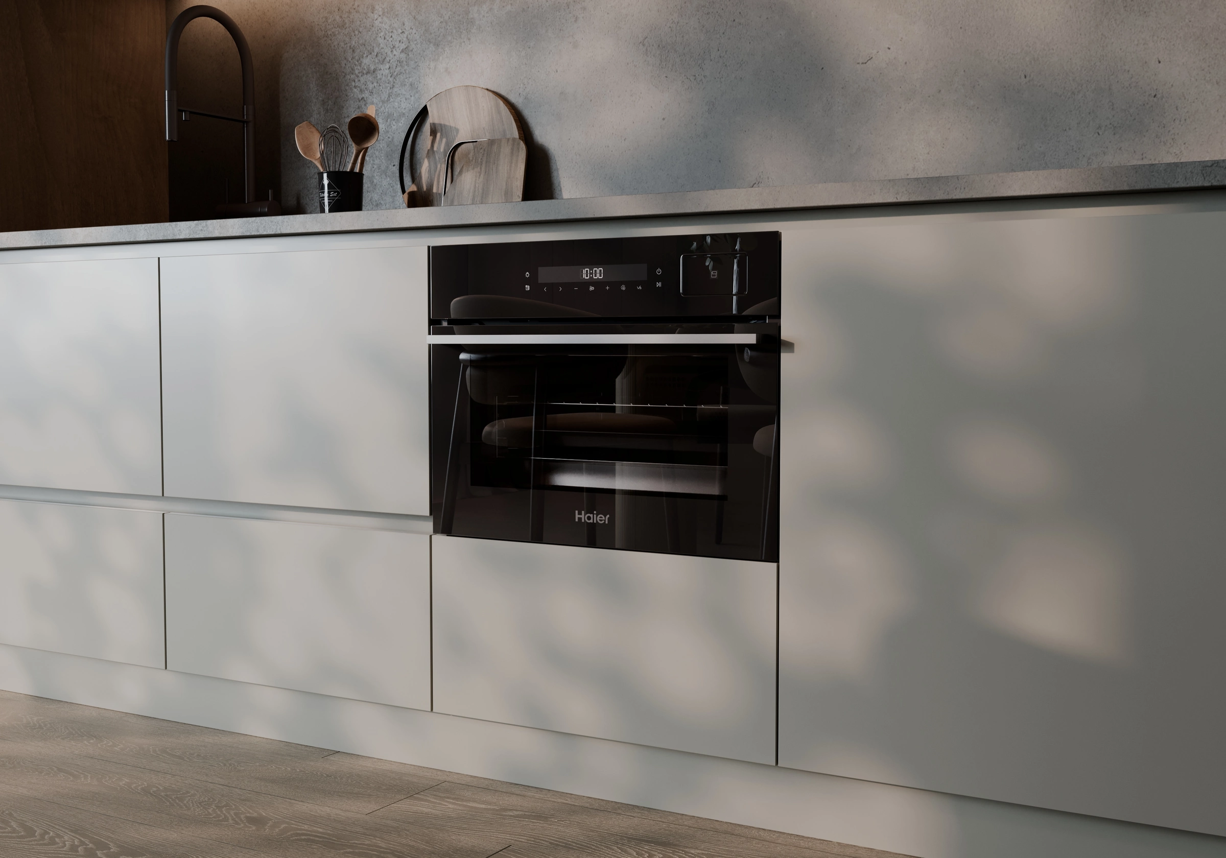 APIX.STUDIO lifestyle render — built-in oven in interior, scene 3