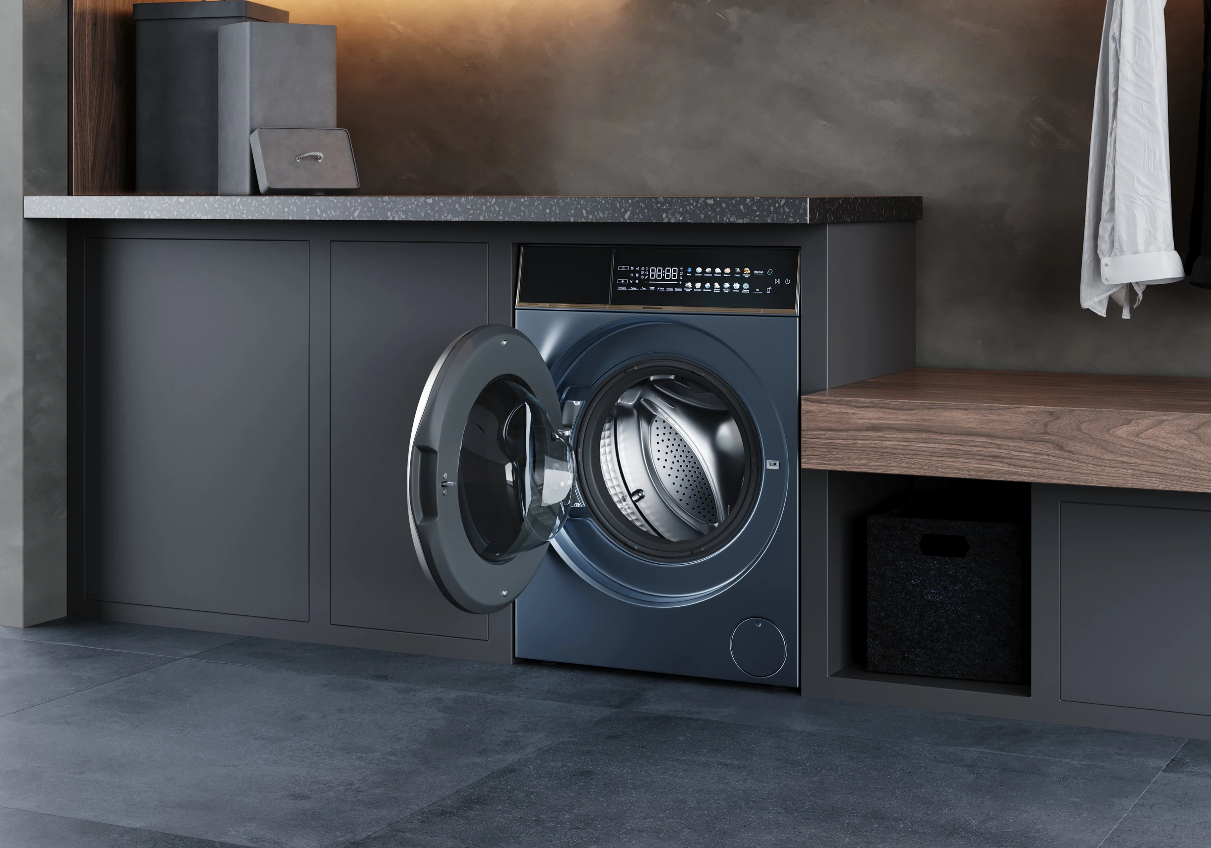 APIX.STUDIO lifestyle render — washing machine in interior, scene 3