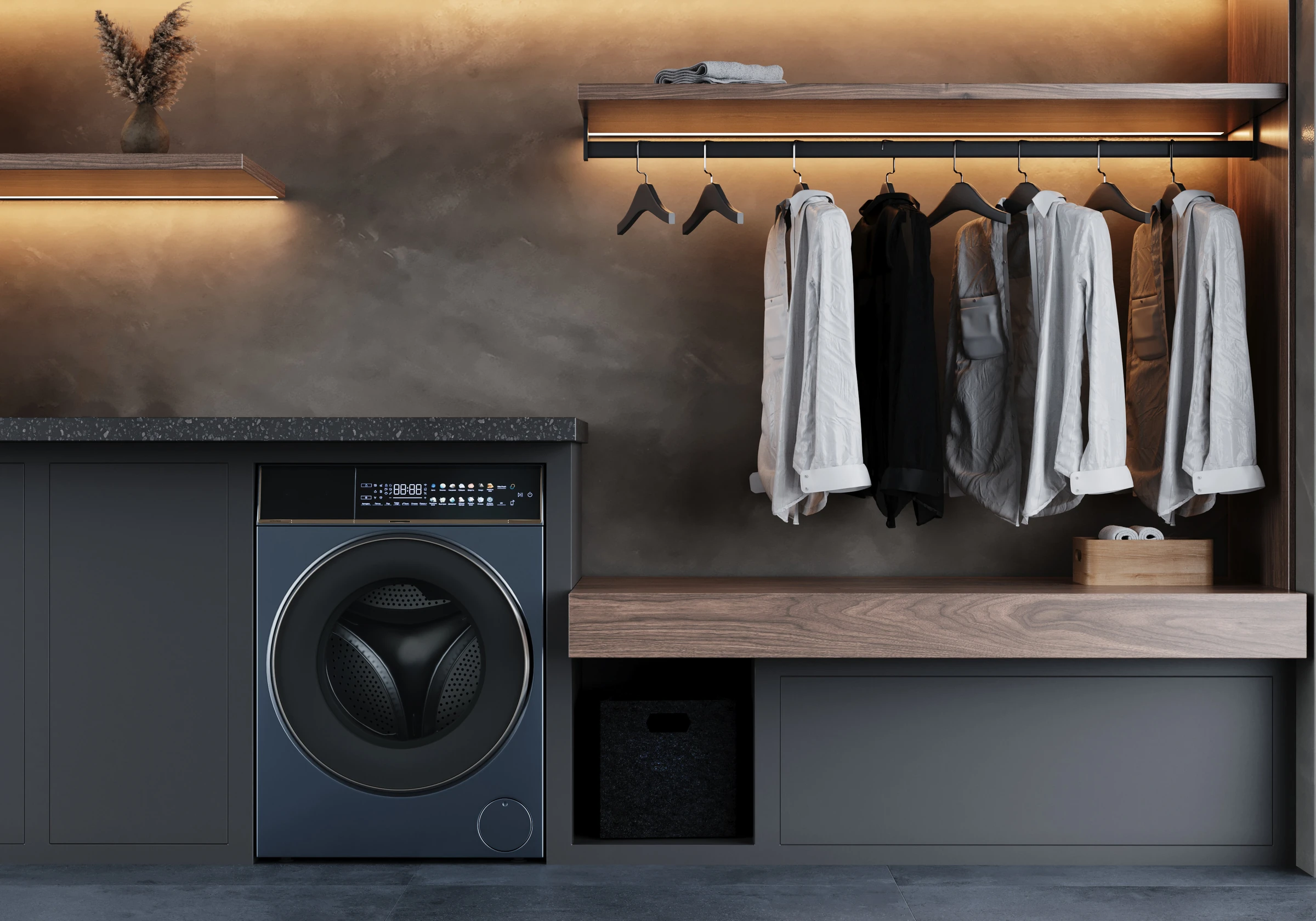 APIX.STUDIO lifestyle render — washing machine in interior, scene 4