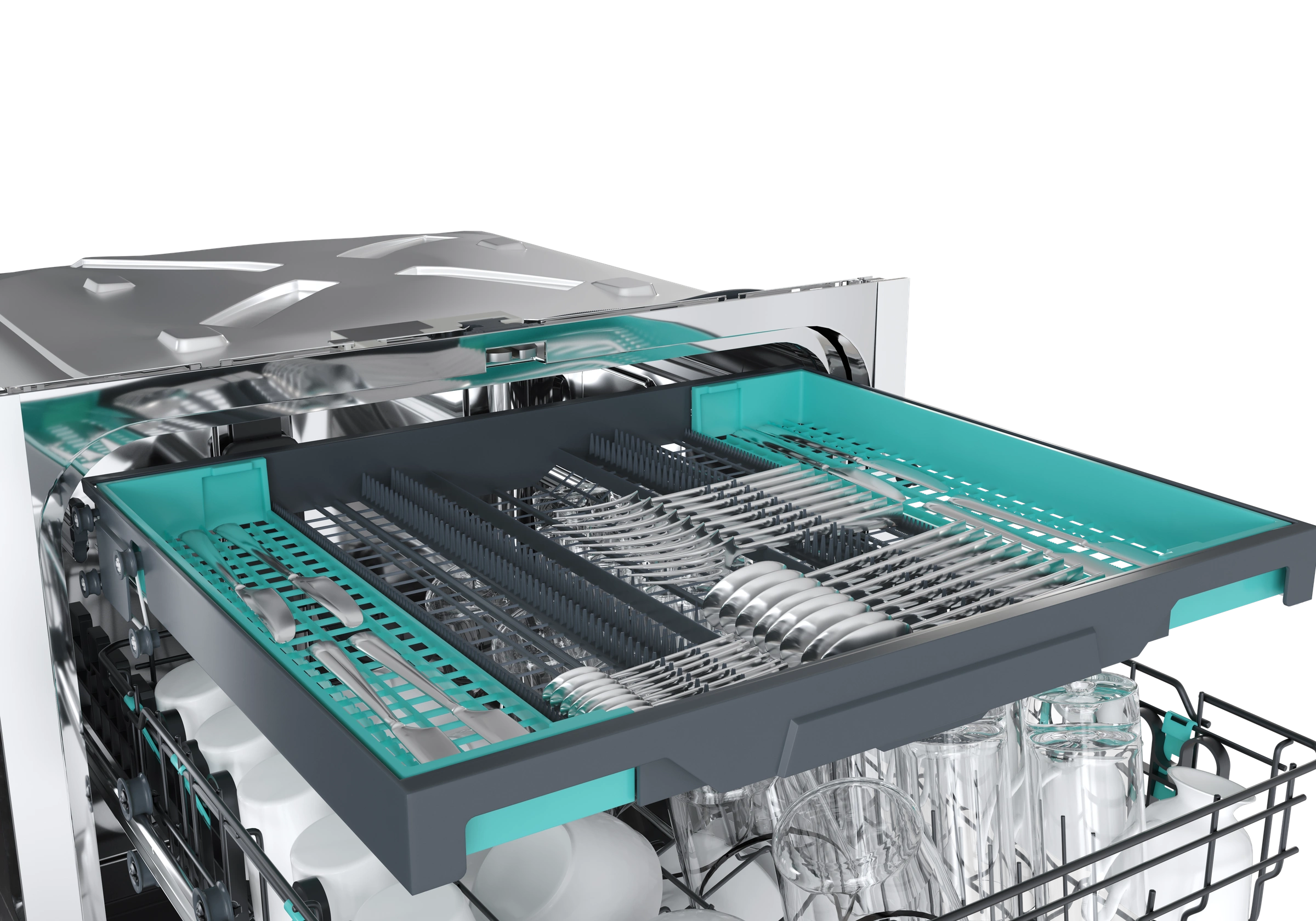 APIX.STUDIO CGI render — dishwasher, angle 17