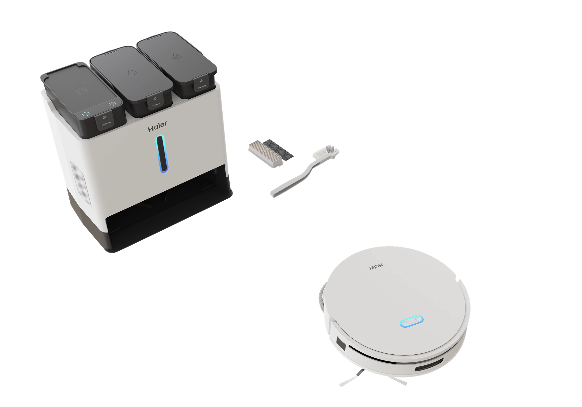 APIX.STUDIO CGI render — robot vacuum, angle 7