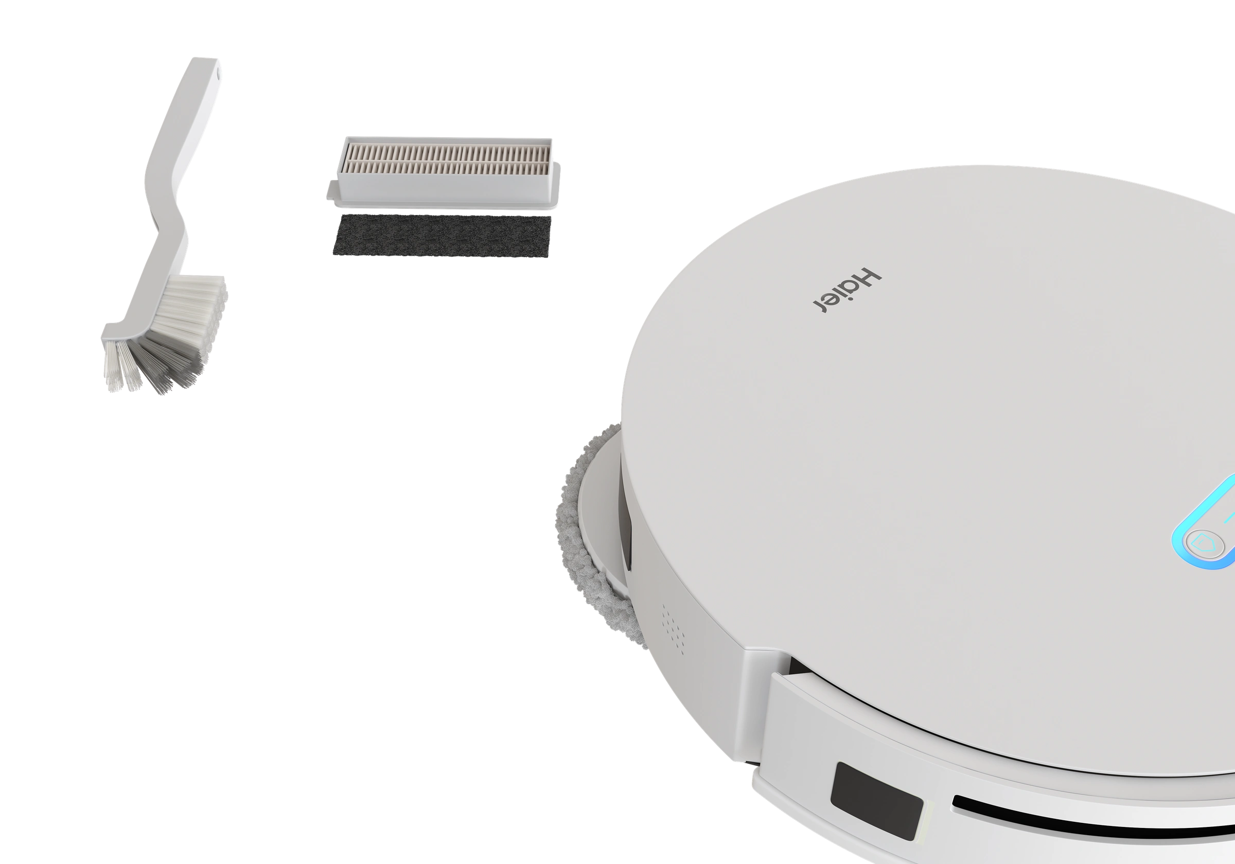 APIX.STUDIO CGI render — robot vacuum, angle 9