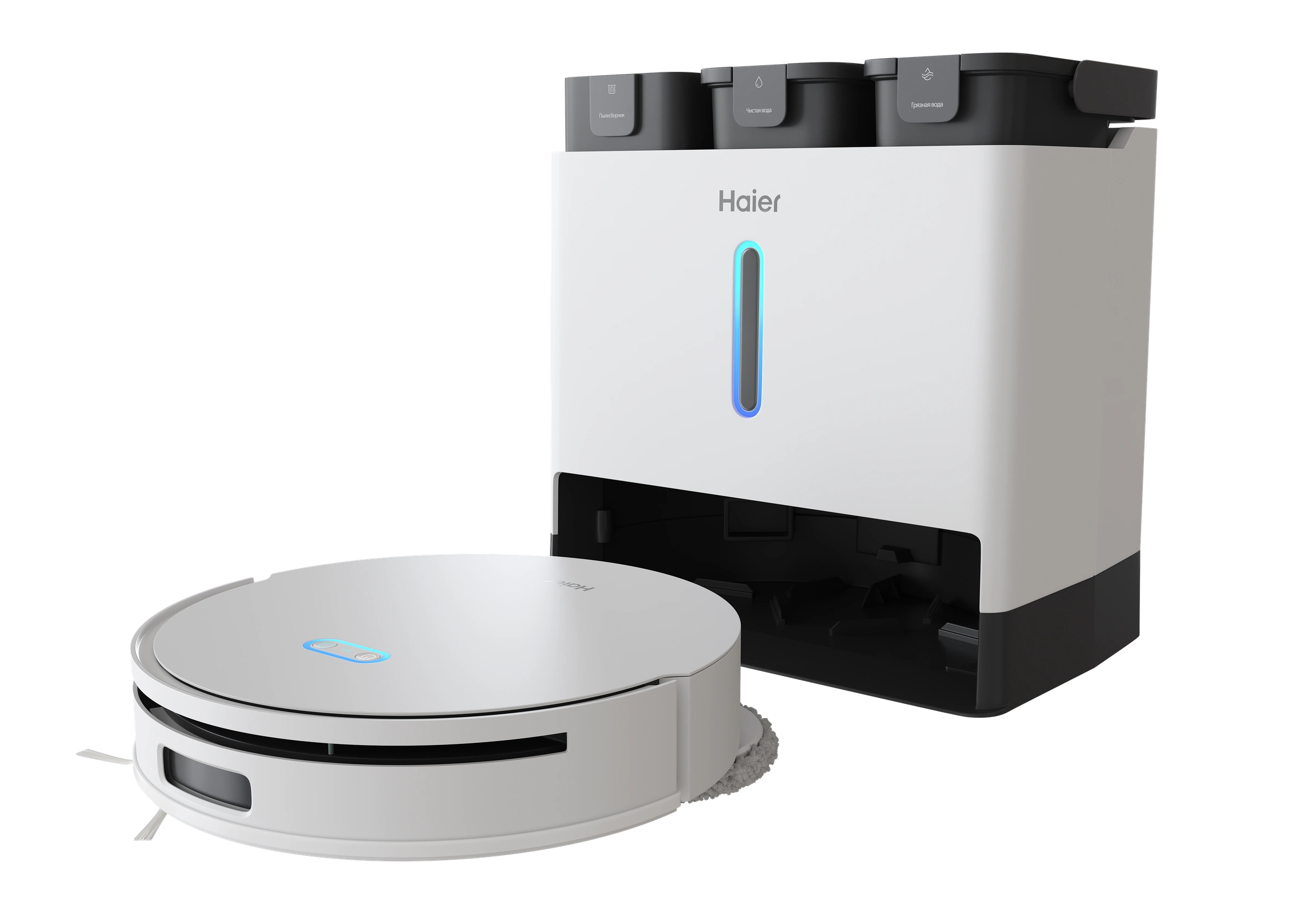 APIX.STUDIO CGI render — robot vacuum, angle 15